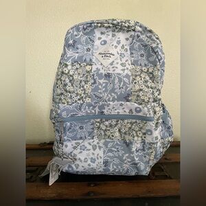 Abercrombie Kids baby Blue multi colored Floral Backpack OS BNWT~